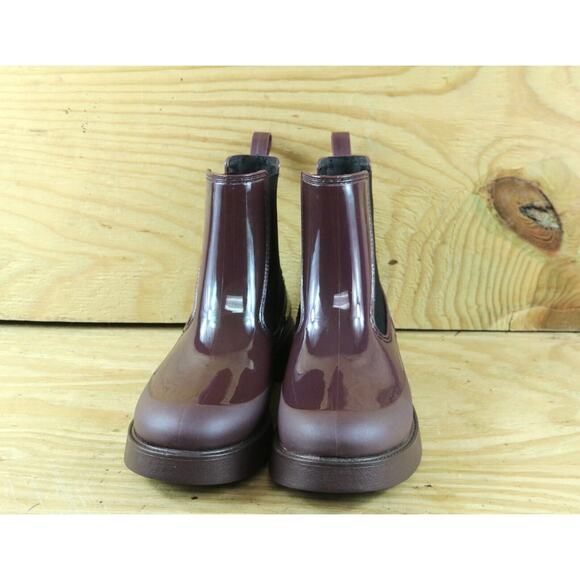 New Jeffrey Campbell Boots Womens 9 Purple Rain Boots Platform Chelsea Slip On - Picture 2 of 8